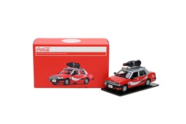 Tiny City Die-cast Model Car - Toyota Crown Comfort Taxi Coca-Cola (with bottle of coke)