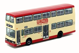 Tiny 城市 合金車仔 - 九巴 O305「熱狗色」(68X, 佐敦道碼頭) (大logo)