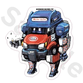 Tiny 精品 - 香港重機貼紙 034
Tiny Style - HK Machine Sticker 034