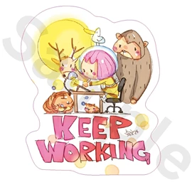 Tiny 精品 - 譚卓文系列貼紙 009
Tiny Style - 譚卓文 Series Sticker 009
