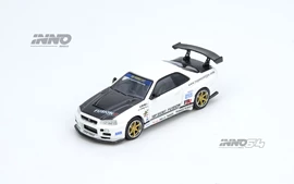 INNO 1/64 Die-cast TOP SECRET R34 GT-R White
