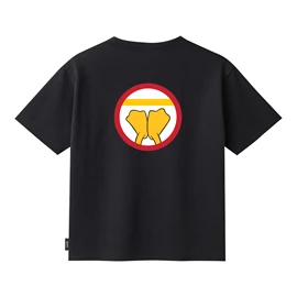Mickey and Friends Journey with Me「請勿超越黃綫」唐老鴨款T恤 (黑色) - XL Size