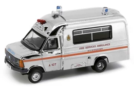 Tiny City Die-cast Model Car - Ford Transit Mk 2 Ambulance “Chrome” A107 [Tuen Mun Exclusive]