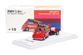 ARBox 1/64 - BMW lsetta Fire Engine set - Red