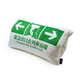 Mickey and Friends Journey with Me "Emergency Exits" Chip 'n' Dale design Cushion