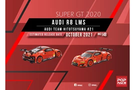 POP RACE 1/64 Audi R8 LMS Super GT 2020 Audi Team Hitotsuyama #21