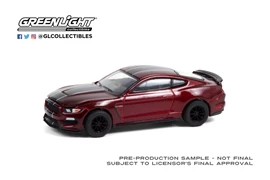 Greenlight 1/64 Muscle Series 24 - 2019 Ford Shelby GT350 - Ruby Red with Black Stripes Solid Pack