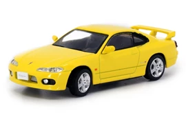 Diecast Masters 1/64 Nissan Silvia S15 Yellow (Left Hand Drive)