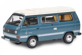 SCHUCO 1/64 VW T3 Camper blue