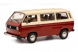 SCHUCO 1/18 VW T3a bus red/white