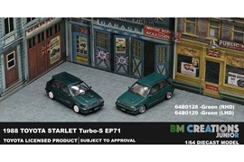 BMC 1/64 Toyota Starlet Turbo S 1988 EP71 -Green (RHD)