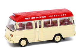 Tiny City Die-cast Model Car - Mitsubishi Rosa Red Mini Bus 16-Seat (Jordan Road) [7-11]