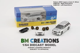 BMC 1/64 Subaru 2002 Legacy e-tune II -Silver (RHD)