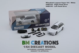 BMC 1/64 Mitsubishi Legnum Vr4 -White (RHD)