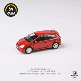 PARA64 1/64 Honda 2001 Civic Type R EP3 Milano Red (RHD)