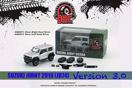 BMC 1/64 Suzuki Jimny (JB74) 2019 -Silver (With Parts) - RHD