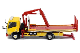 Tiny City MC27 die-cast model car - ISUZU N Series Macau Flatbed Tow Truck (Yellow)