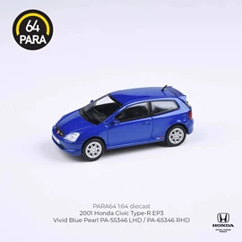 PARA64 1/64 2001 Honda Civic Type R EP3 Vivid Blue Pearl (RHD)