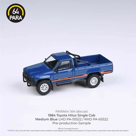 PARA64 1/64 1984 Toyota Hilux Single Cab - Medium Blue (RHD)