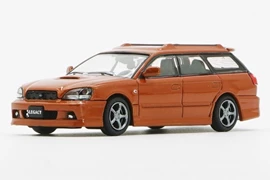 BMC 1/64 Subaru 2002 Legacy e-tune II, Orange (Right Hand Drive)