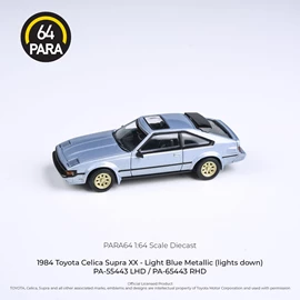PARA64 1/64 1984 Toyota Celica XX Light Blue Metallic (lights down) RHD