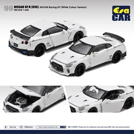 Era Car 1/64 2020 Nissan GT-R ADVAN Racing GT (White Colour Verison)
