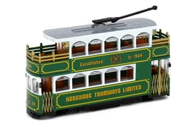 Tiny City Die-cast Model Car - Green Antique Tram #28 [7-11]