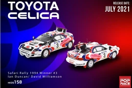 POPRACE 1/64 Toyota Celica GT-Four ST185 Safari Rally 1994 Winner #3 Ian Duncan/ David Williamson
