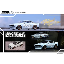 INNO64 1/64 NISSAN SILVIA S14 "ADRENALINE"  Rocket Bunny Boss by Chapter One THAILAND SPECIAL EDITION (With Special Box Packaging) Limited Produced