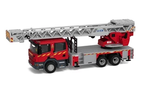 Tiny 城市 199 合金車仔 - Scania 消防處旋轉台鋼梯車 55米 (F131)