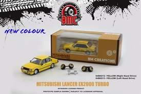 BMC 1/64 Mitsubishi Lancer EX2000 Turbo -Yellow -RHD