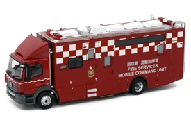 Tiny City 186 Die-cast Model Car - Mercedes-Benz Atego Fire Services (Mobile Command Unit) (F7703)