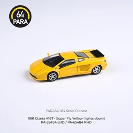 PARA64 1/64 1991 Cizeta-Moroder V16T Super Fly Yellow (lights down) RHD