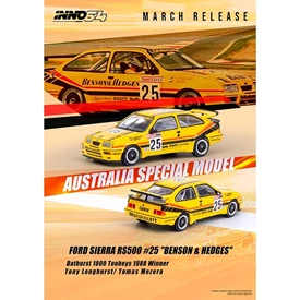 INNO64 1/64 FORD SIERRA RS500 #25 "BENSON & HEDGES" Bathurst 1000 Tooheys 1988 Winner AUSTRALIA SPECIAL EDITION Limited Produced Quantity