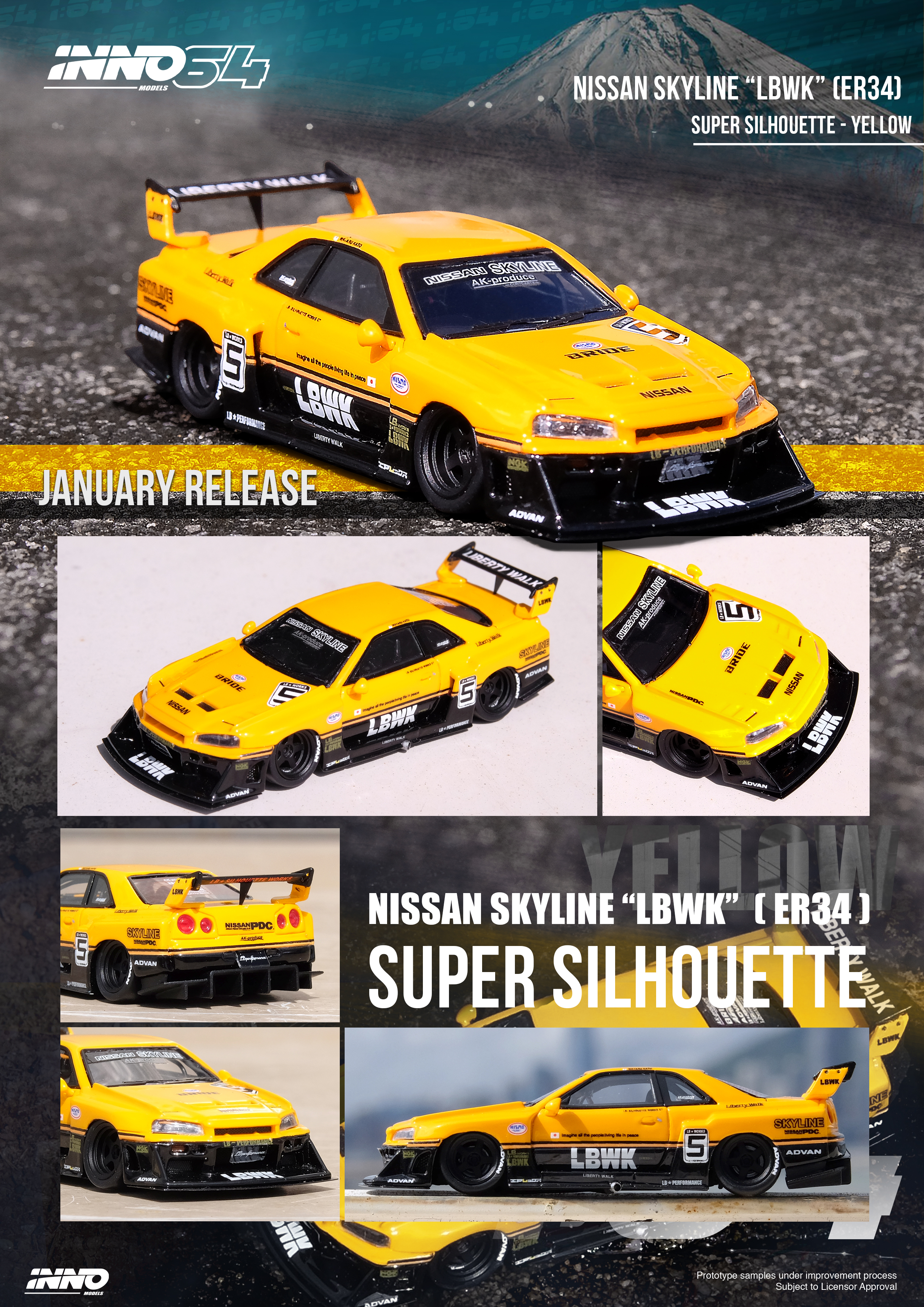 LBWK INNO64-R 1/64 Nissan Skyline