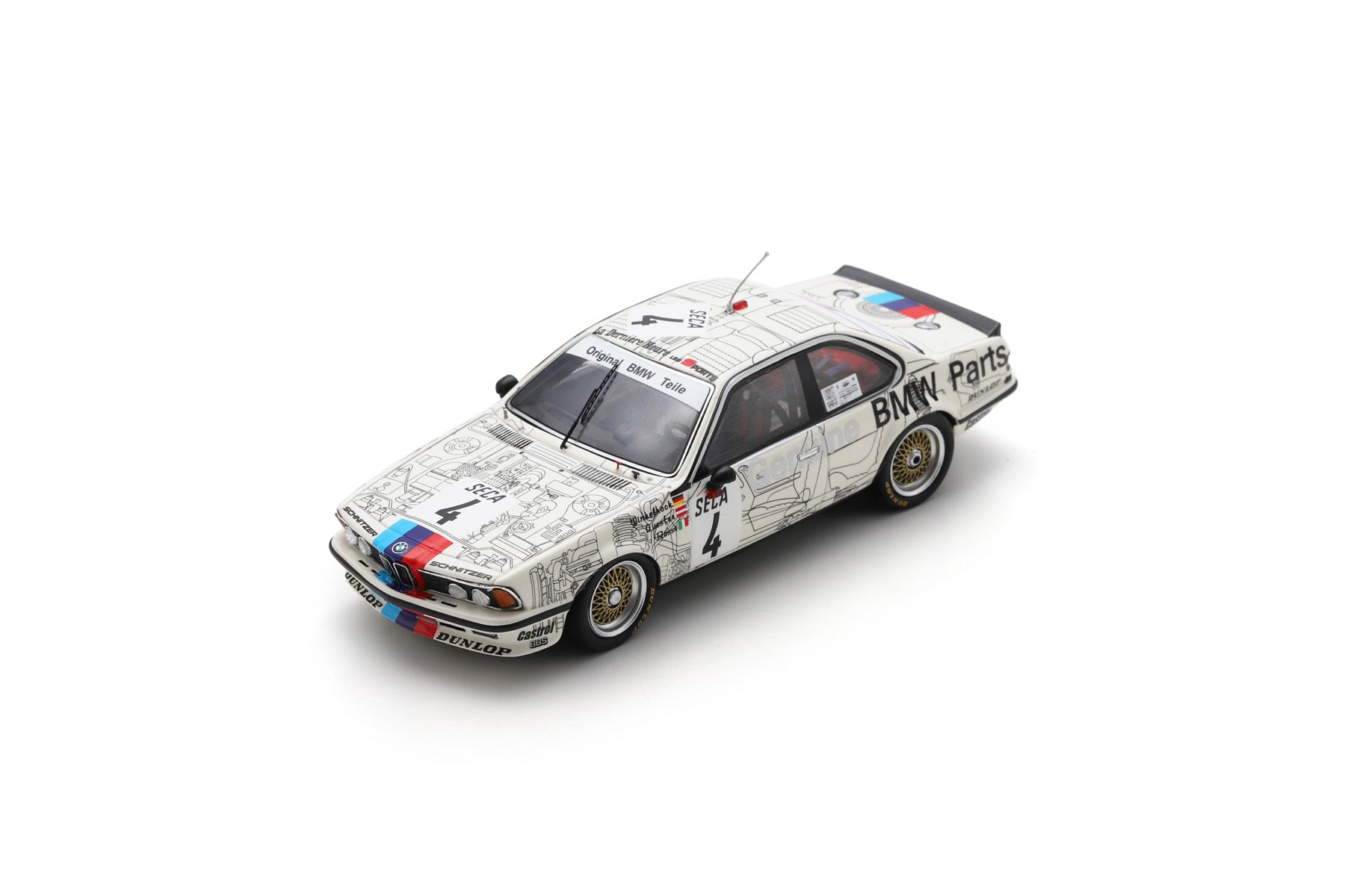 Miniature Spark BMW E30 M3 N°74 - 24h Spa 1988 - Échelle 1/43 - Neuve