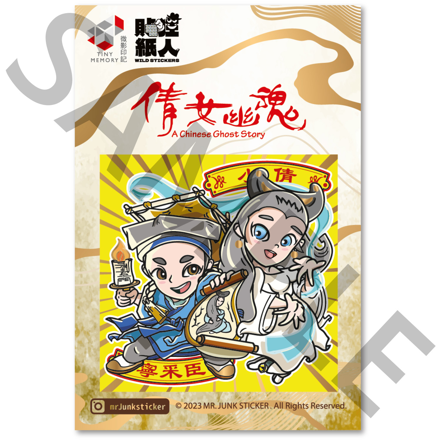 Tiny微影| 香港巴士模型場景專賣店- Tiny Memory - 貼紙狂人倩女幽魂貼紙A款-  Tiny|巴士模型|玩具與模型品牌|九巴|中巴|龍運|香港情懷