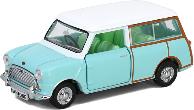 Tiny City Die-cast Model Car AUSTIN Mini Countryman PANTONE Aqua Tiny 微影