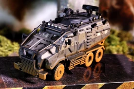 Tiny City Die-cast Model Car - Warriors of Future Armoured Vehicle Mud Weathered