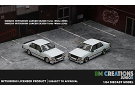 BMC 1/64 Mitsubishi Lancer EX2000 Turbo-White -(Left Hand Drive)