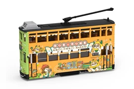 [網店限定]Tiny 城市 52 合金車仔 - 香港電車 (第6代) 叮叮貓 黃/綠