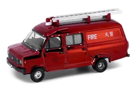 Tiny City Die-cast Model Car - Ford Transit Mk 2 HKFSD Light Rescue Unit “Chrome” F305 [Mong Kok Exclusive]