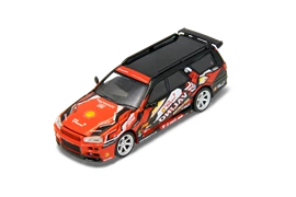 POPRACE x TINY 1/64 SHELL VALINO STAGEA R34 PLUTO MOK "DRIFTAGEA34"