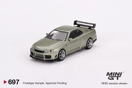 MINI GT 1/64 Nissan Skyline GT-R (R34)Tommykaira R-z Millenium Jade