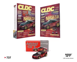 CLDC BOOK with interview MINIGT bundle with 1:64 MINI GT Nissan Z LB Nation Works Gem Red MGT00737 in Chinese Traditional version