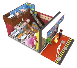 1/35 微影 香港情懷經典冰室場景 店舖本體