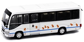 Tiny City Die-cast Model Car - Toyota Coaster (B70) School Bus (19-seats) (YD4633) (White)