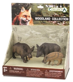 CollectA-3pcs Woodland Set (88363, 88364, 88366) - wild pig