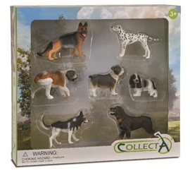 CollectA-7Pcs Dog & Puppy Boxed Set