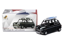 Tiny City Die-cast Model Car - Mini Cooper Mk 1 (with surfboard)